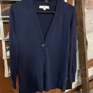 Navy LOFT Cardigan